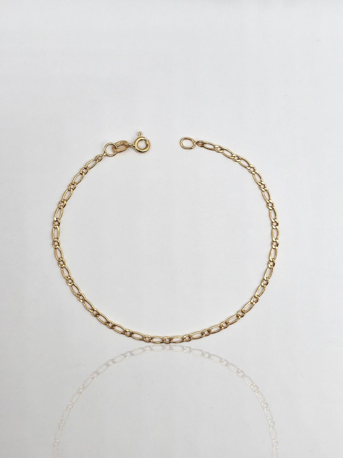 PULSERA TEJIDO ESLABONES 19CM