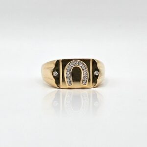 ANILLO HERRADURA CON CIRCONES