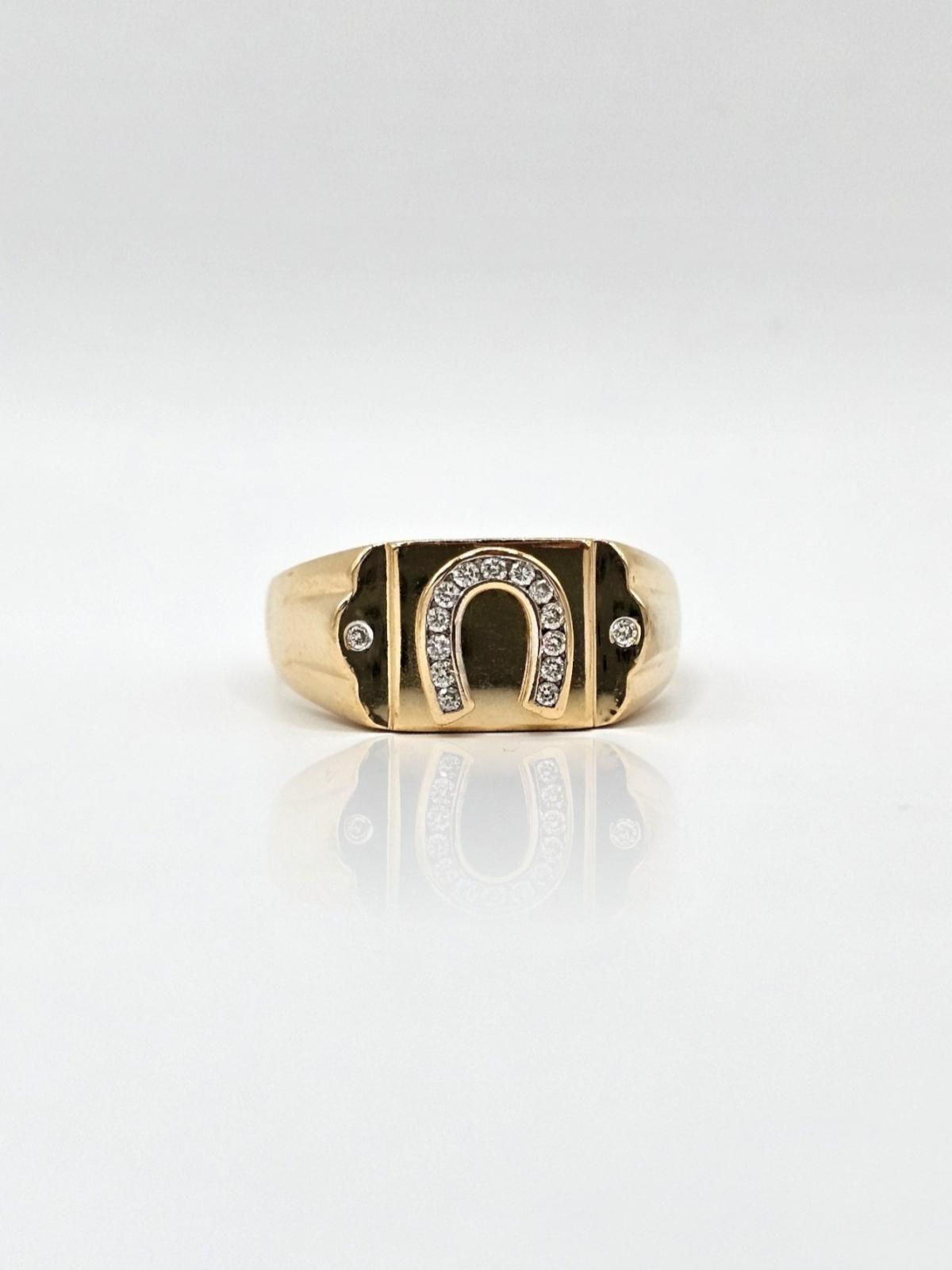 ANILLO HERRADURA CON CIRCONES