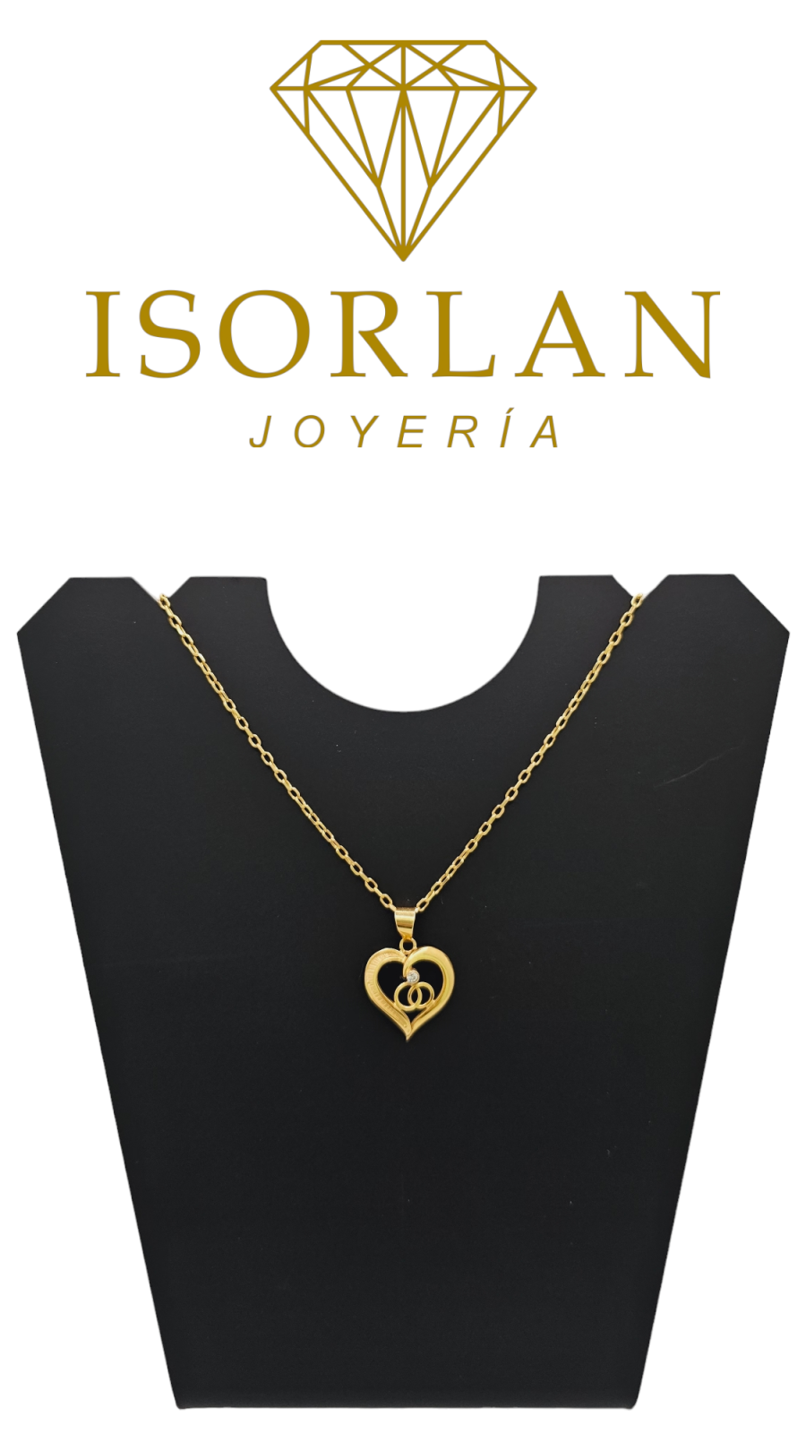 COLGANTE CORAZON CON ALIANZAS