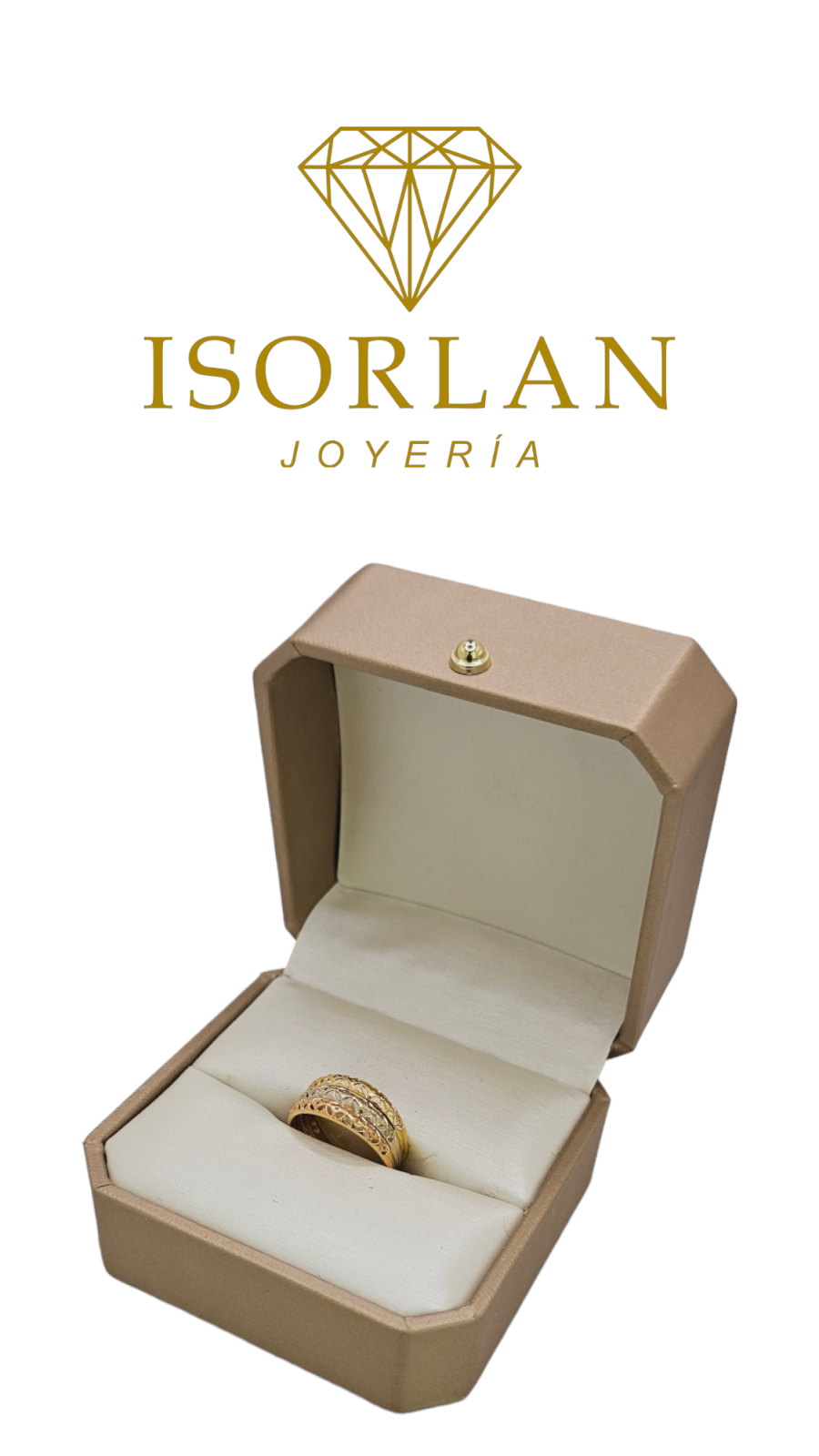 ANILLO TRICOLOR FLORES N16