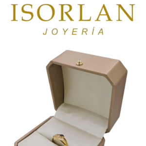 ANILLO CIRCONES CON UNA NEGRA CENTRAL N14