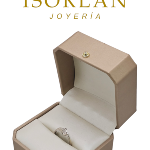 ANILLO ORO BLANCO CON DIAMANTES N15,5
