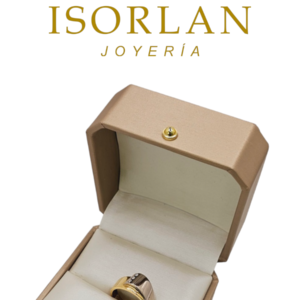 ANILLO CRESTA BICOLOR CON DIAMANTES N14 4.5GR