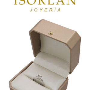 ANILLO ORO BLANCO CON DIAMANTES CENTRALES N16,5