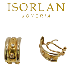 PENDIENTES BICOLOR TRES CIRCONES
