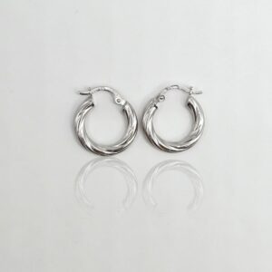 PENDIENTES ARO PEQUEÑOS ORO BLANCO