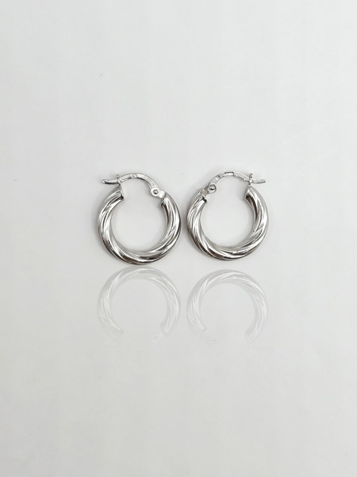 PENDIENTES ARO PEQUEÑOS ORO BLANCO