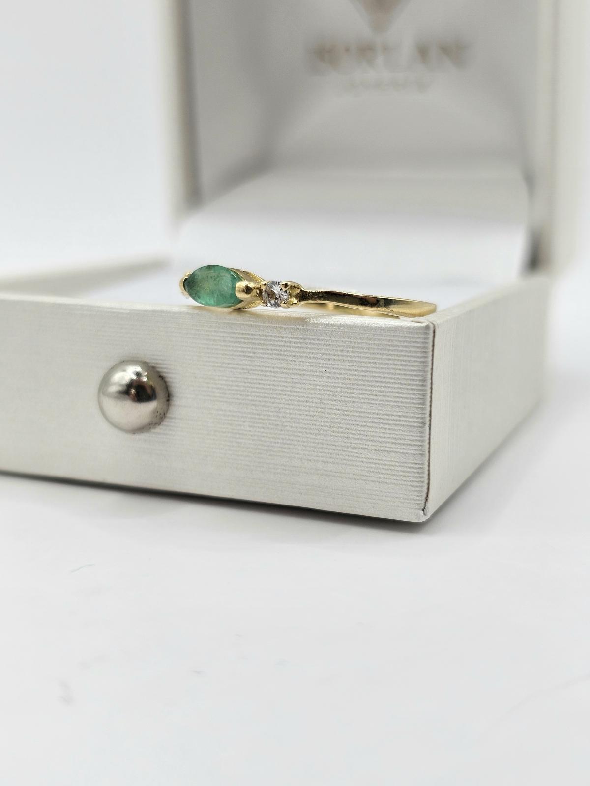 ANILLO FINO ESMERALDA - Imagen 3
