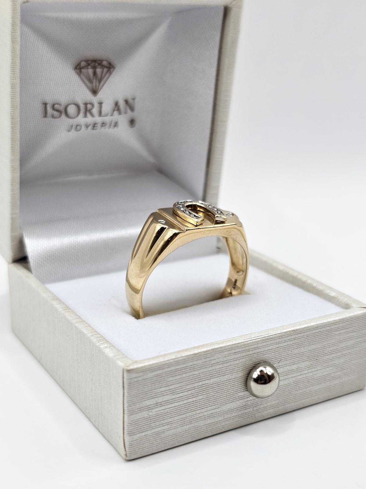 ANILLO HERRADURA CON CIRCONES - Imagen 2