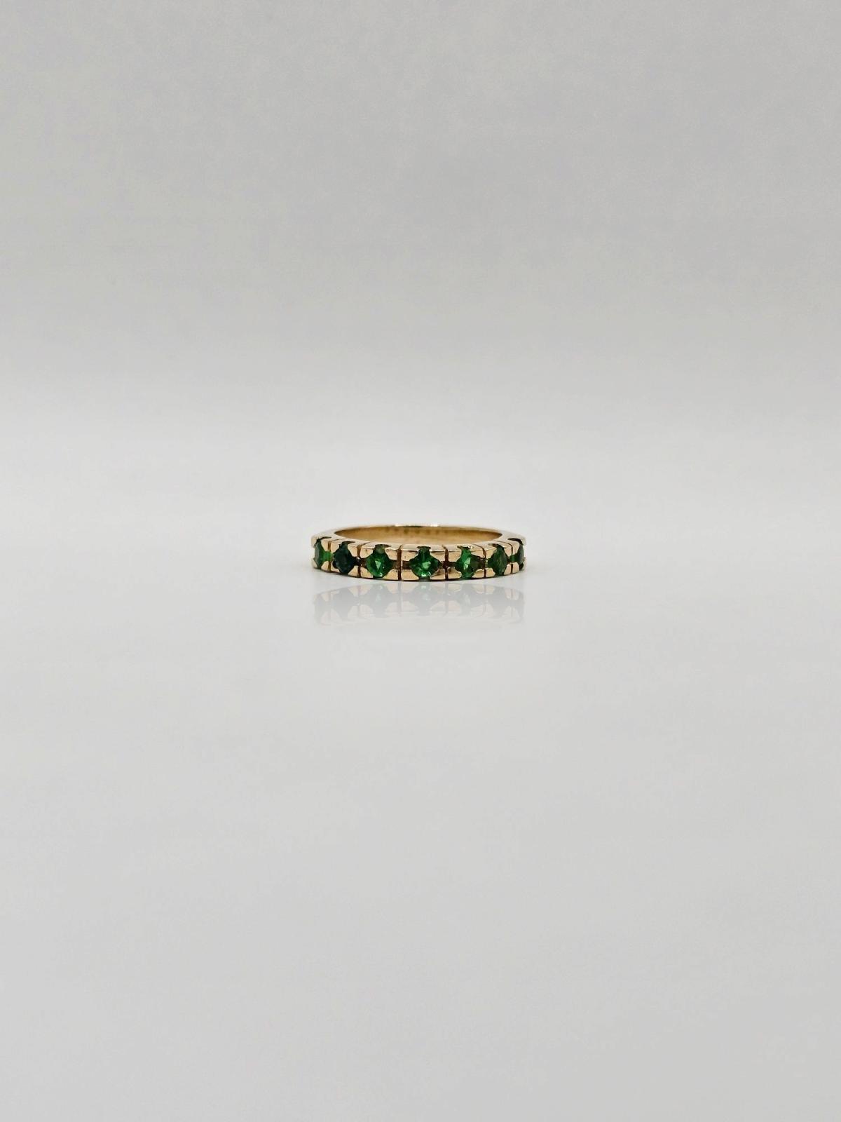 Anillo Piedras Verdes N10