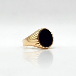 ANILLO PIEDRA NEGRA N22,5