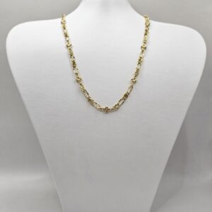 CADENA CARTIER CON FLORES 45CM