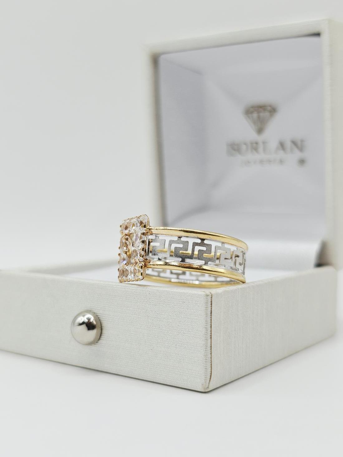 Anillo Tipo Versace Con Circonitas N19.5 — foto 2