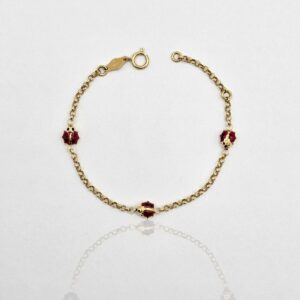 PULSERA CON TRES MARIQUITAS