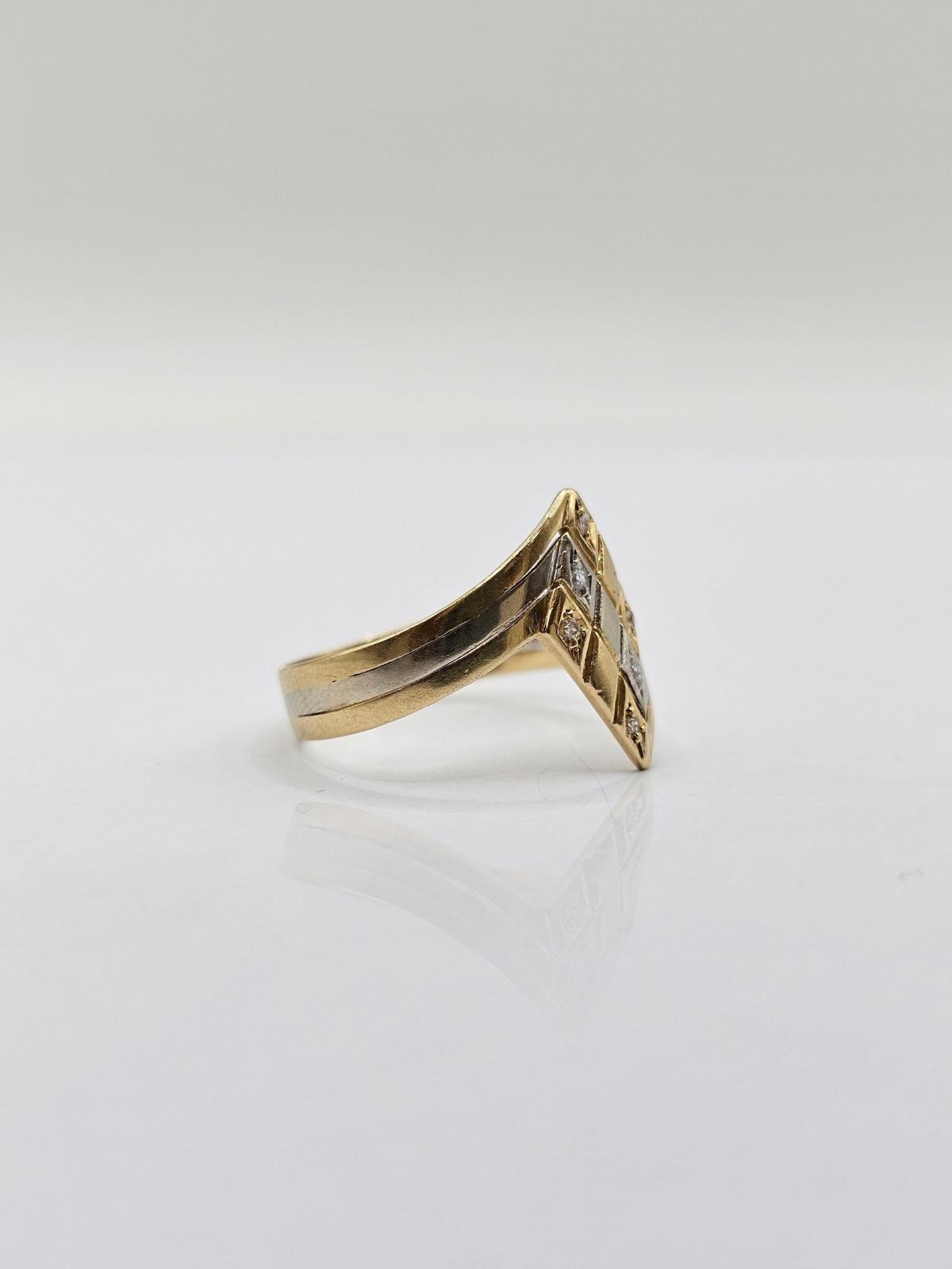 Anillo Rombo Tricolor N16
