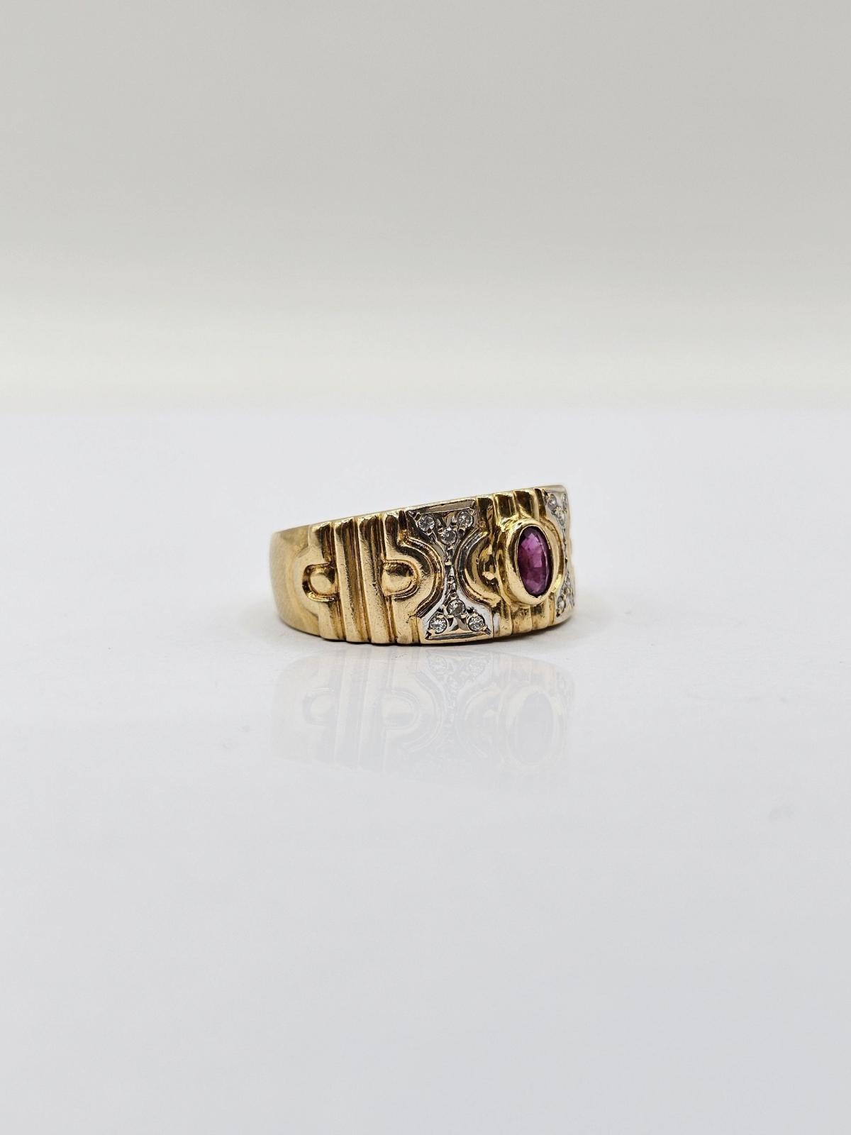 Anillo Bicolor Ancho N14