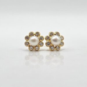TOPITOS FLOR PERLA Y CIRCON