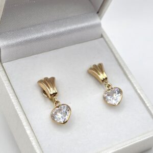 PENDIENTES CORAZON CIRCON