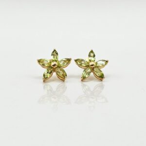 PENDIENTES FLOR OLIVINA