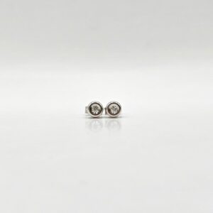 TOPITOS ORO BLANCO CON DIAMANTES