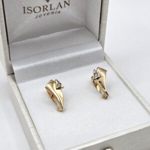 PENDIENTES CATALAN BICOLOR CIRCON