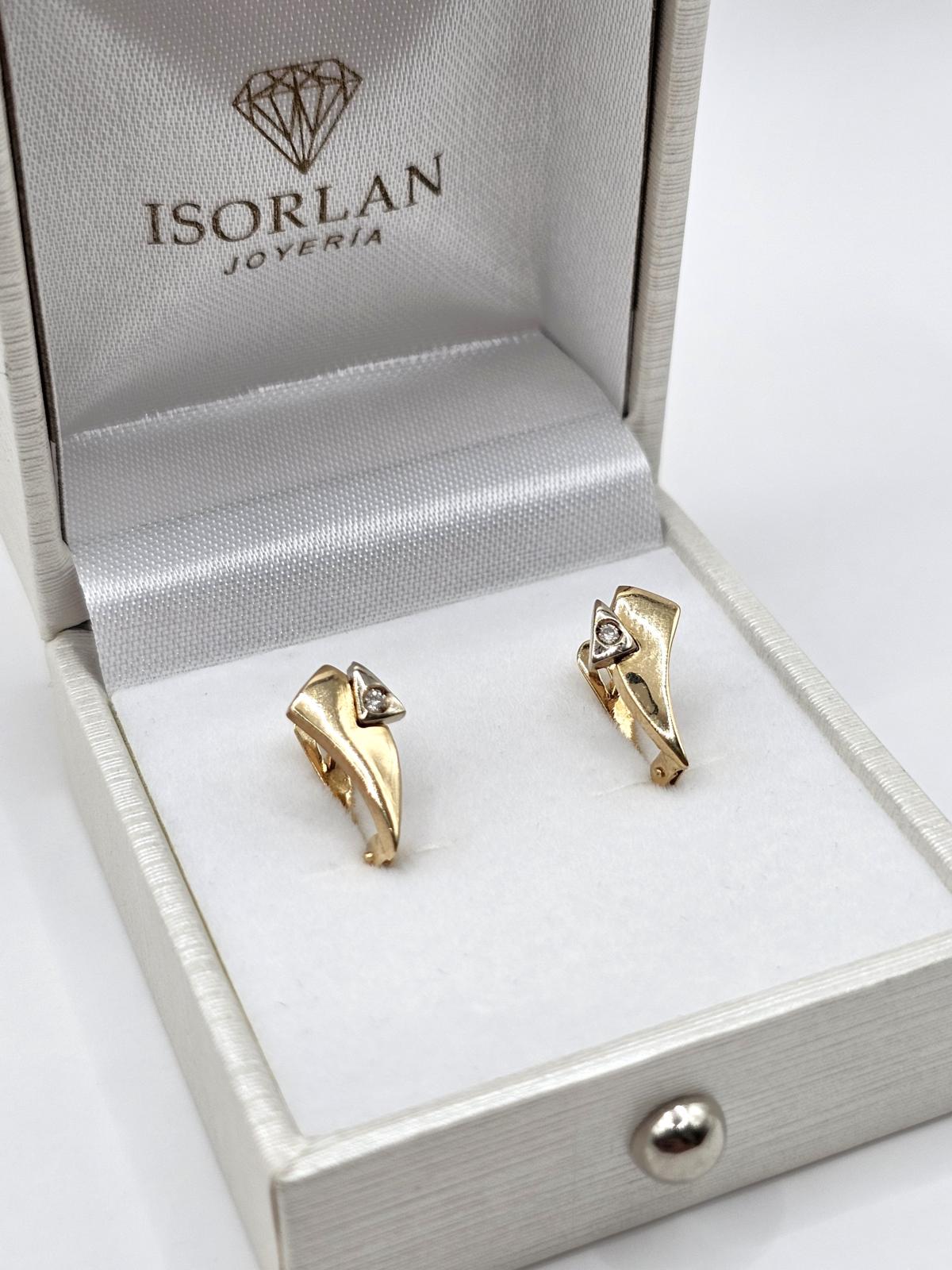PENDIENTES CATALAN BICOLOR CIRCON