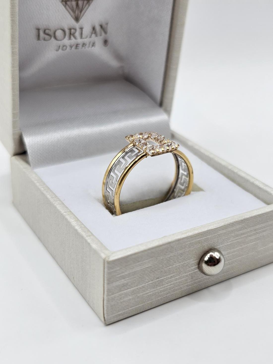 Anillo Tipo Versace Con Circonitas N19.5 — foto 3