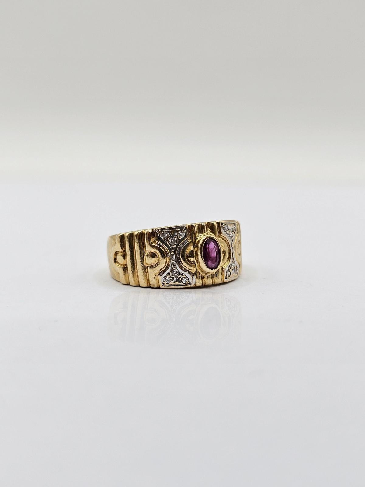 Anillo Bicolor Ancho N14 — foto 2
