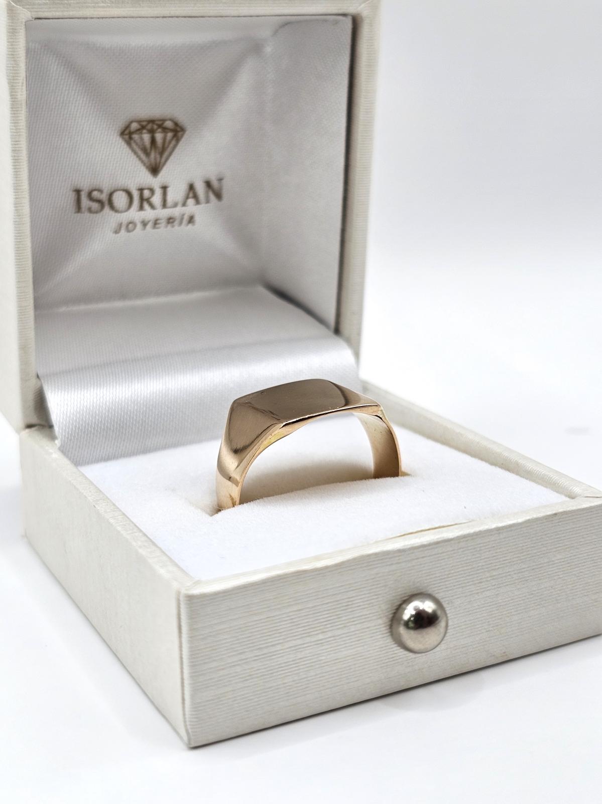Anillo Sello Oro Rosado N20 — foto 3